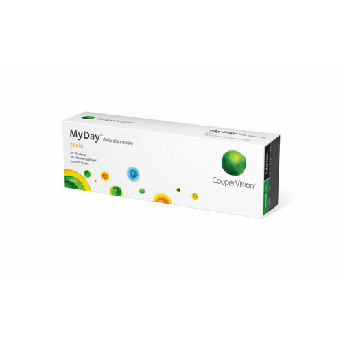 ���� ���������� ����� CooperVision MyDay daily disposable toric, 30 ��., R 8,6, D -0,25,�CYL:�-1,25,�A�:�20, ����������, 1 ��., ������ ������