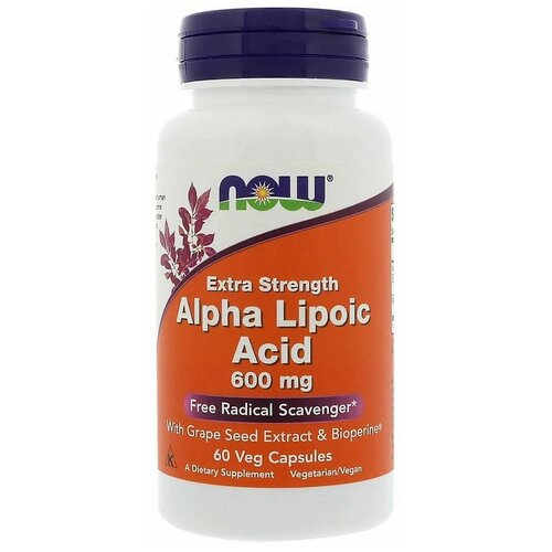   NOW Alpha Lipoic Acid, 600 , 60 .   -     , -  