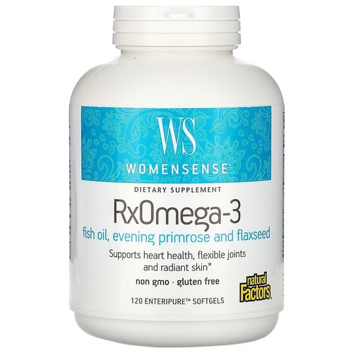  Natural Factors, WomenSense, RxOmega-3, 120   Enteripure   -     , -  