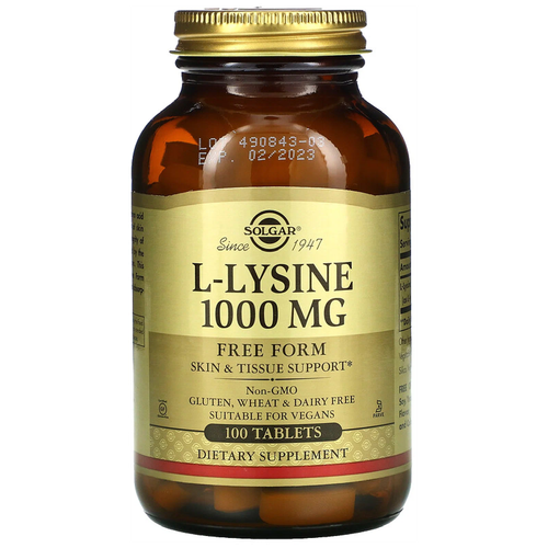  Solgar L-Lysine ., 1000 , 540 , 100 .   -     , -  