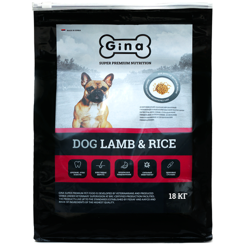    GINA DOG LAMB & RICE          , 7,5    -     , -,   