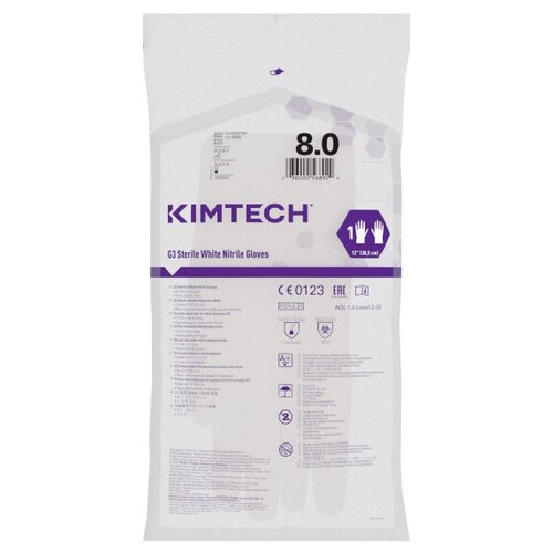 ���� �������� ���������� ���������� Kimberly-Clark KIMTECH PURE G3, ����: �����, ������: 8.0, 305 ��, ������������, ������������� �������, 4 ��. (2 ����), ������ ������