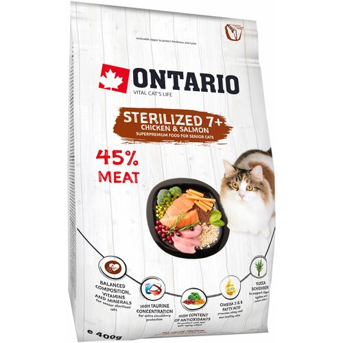    ONTARIO Cat Sterilised 7+       400 