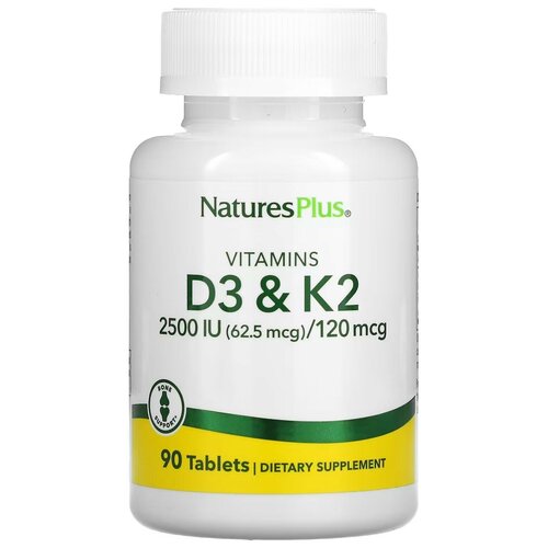 ���� NaturesPlus, �������� D3 � K2, 90 ��������, ������ ������