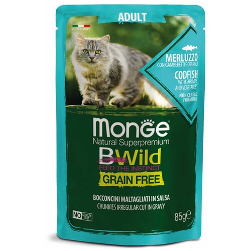  Monge Cat BWild GRAIN FREE           85  24 .   -     , -,   