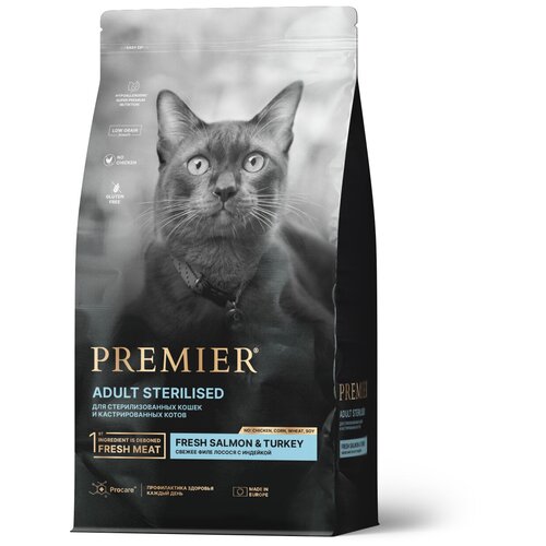  Premier Cat    STERILISED Salmon&Turkey       -     , -  