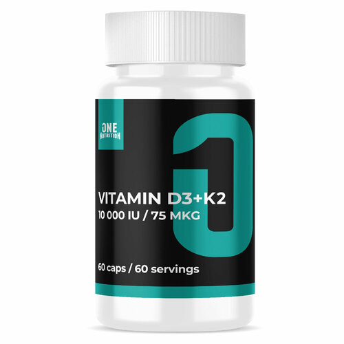 ���� ONE NUTRITION ������� �3 10 000 IU + �2 75 ��� 60 ������, ������ ������