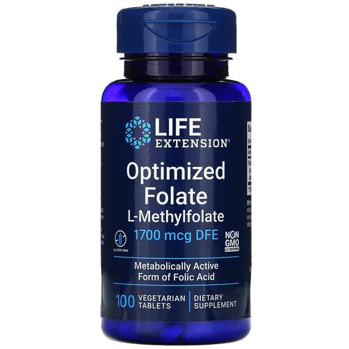   Life Extension Optimized Folate, 50 , 100 .   -     , -  